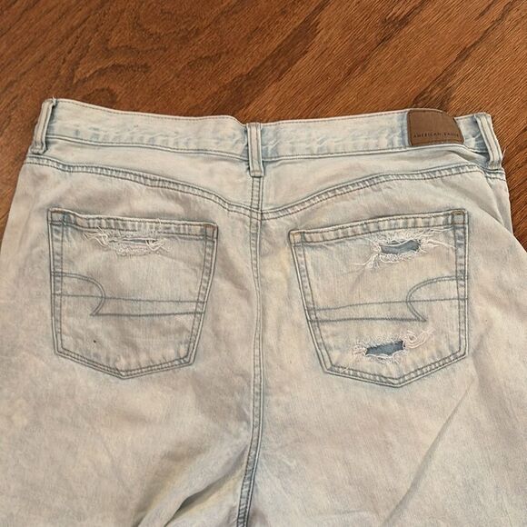 American Eagle jeans, distressed, white washed, size 14 - Picture 13 of 14